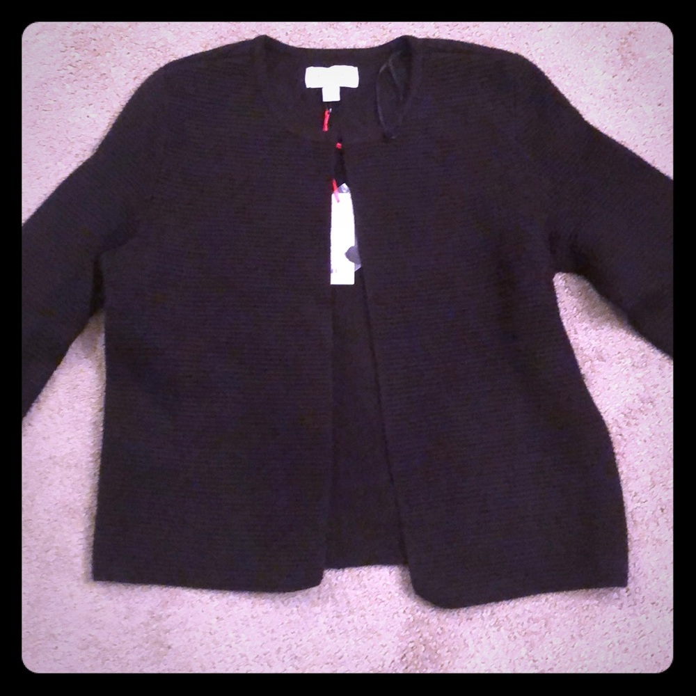 New with tags Elle women’s black ribbed cardigan